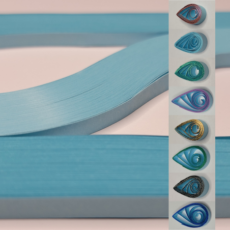 delightfully edgy 5mm light blue quilling paper