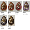 delightfully edgy light brown quilling paper matte teardrops 2