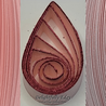 delightfully edgy light pink quilling paper with deep red shimmer edge 2