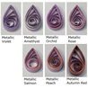 delightfully edgy lilac quilling paper metallic teardrops 4