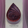 delightfully edgy lilac quilling paper with deep red shimmer edge 2