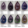delightfully edgy lilac quilling paper matte teardrops 1