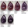 delightfully edgy lilac quilling paper matte teardrops 2