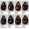 delightfully edgy mahogany quilling paper matte teardrops 1