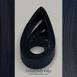 delightfully edgy midnight blue quilling paper