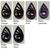 delightfully edgy midnight blue quilling paper matte teardrops 2