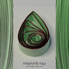 delightfully edgy mint green quilling paper with deep red shimmer edge 2