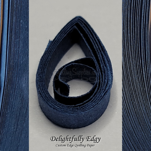 delightfully edgy navy blue quilling paper