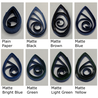 delightfully edgy navy blue quilling paper matte teardrops 1