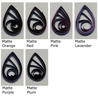 delightfully edgy navy blue quilling paper matte teardrops 2