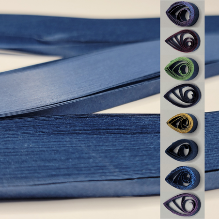 delightfully edgy 5mm navy blue quilling paper