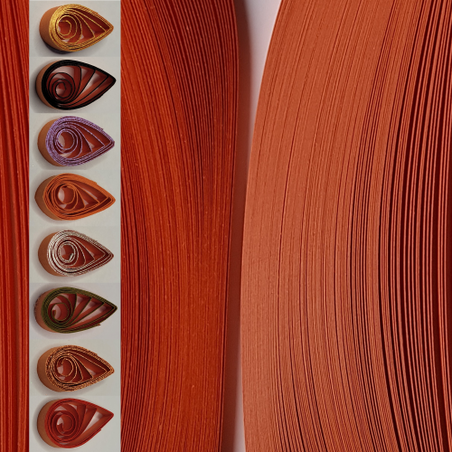 delightfully edgy 3mm orange quilling paper