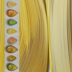 delightfully edgy 3mm pale yellow quilling paper