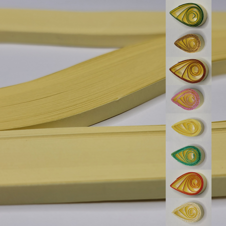 delightfully edgy 5mm pale yellow quilling paper