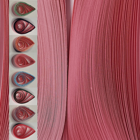 delightfully edgy 3mm pink quilling paper