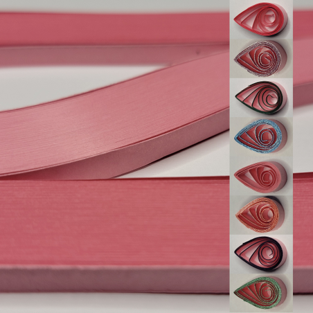 delightfully edgy 5mm pink quilling paper