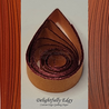 delightfully edgy pumpkin quilling paper with deep red shimmer edge