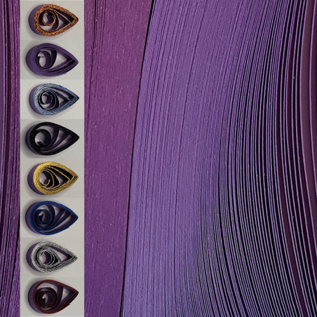 delightfully edgy 3mm purple quilling paper