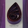 delightfully edgy purple quilling paper with deep red shimmer
