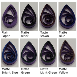 delightfully edgy purple quilling paper matte teardrops 1