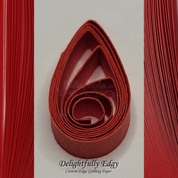 delightfully edgy red quilling paper