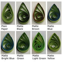 delightfully edgy sage green quilling paper matte teardrops 1