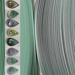 delightfully edgy 3mm sea foam green quilling paper