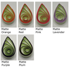 delightfully edgy tea green quilling paper matte teardrops 2