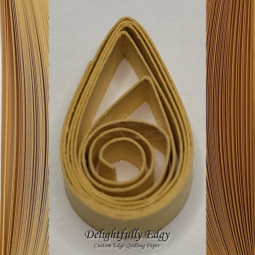 delightfully edgy warm beige quilling paper