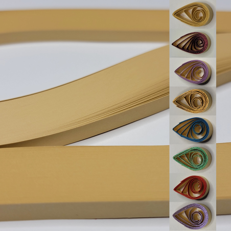 delightfully edgy 5mm warm beige quilling paper