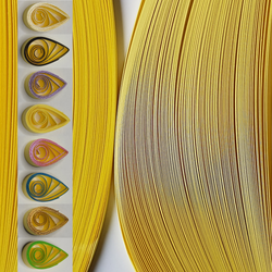 delightfully edgy 3mm yellow quilling paper