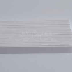 delightfully edgy bright white cardstock strips 10mm