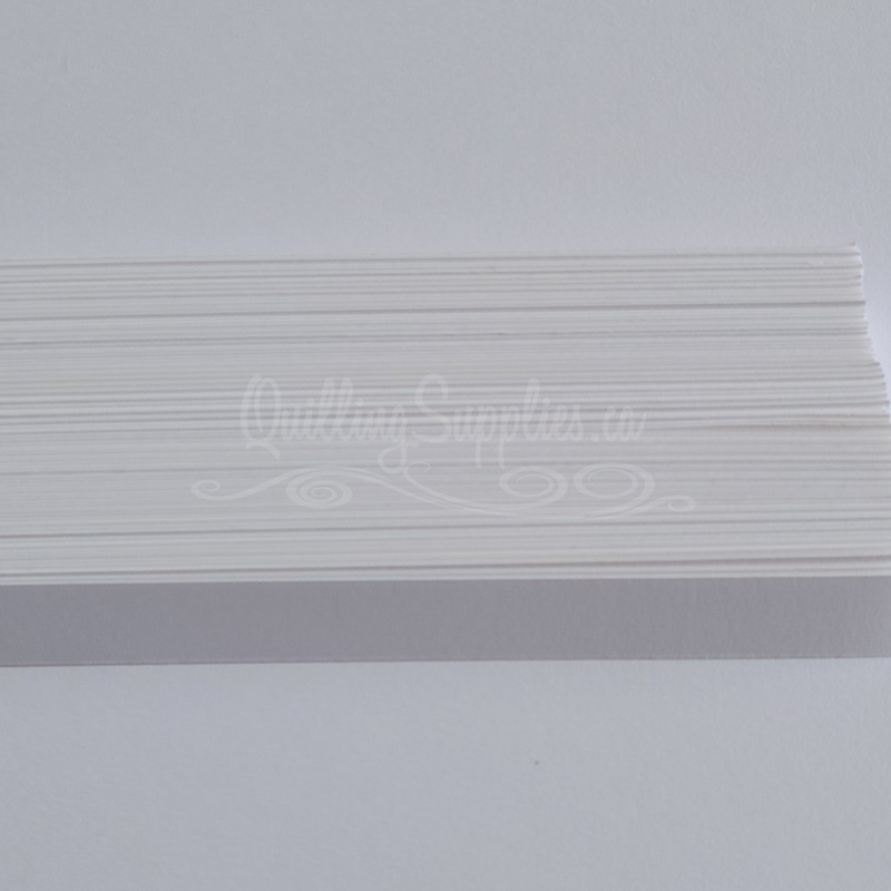 delightfully edgy bright white cardstock strips 10mm