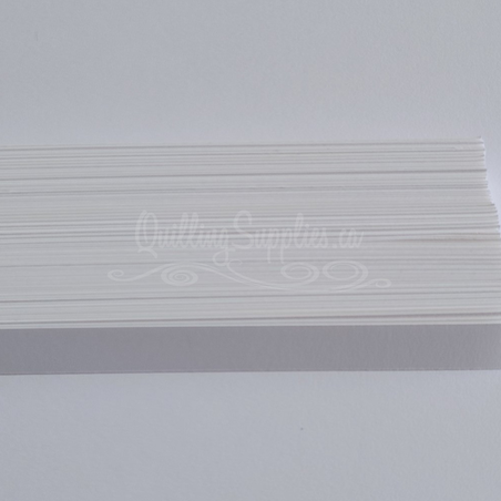 delightfully edgy bright white cardstock strips 10mm