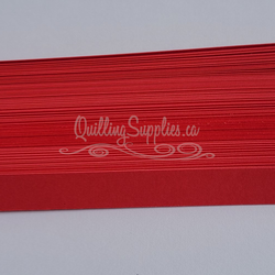 delightfully edgy re-entry red cardstock strips 10mm