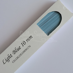 delightfully edgy light blue cardstock strips 10mm