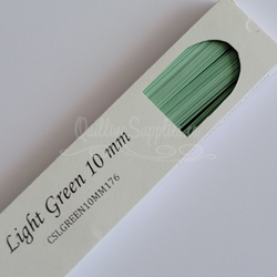 delightfully edgy light green cardstock strips 10mm