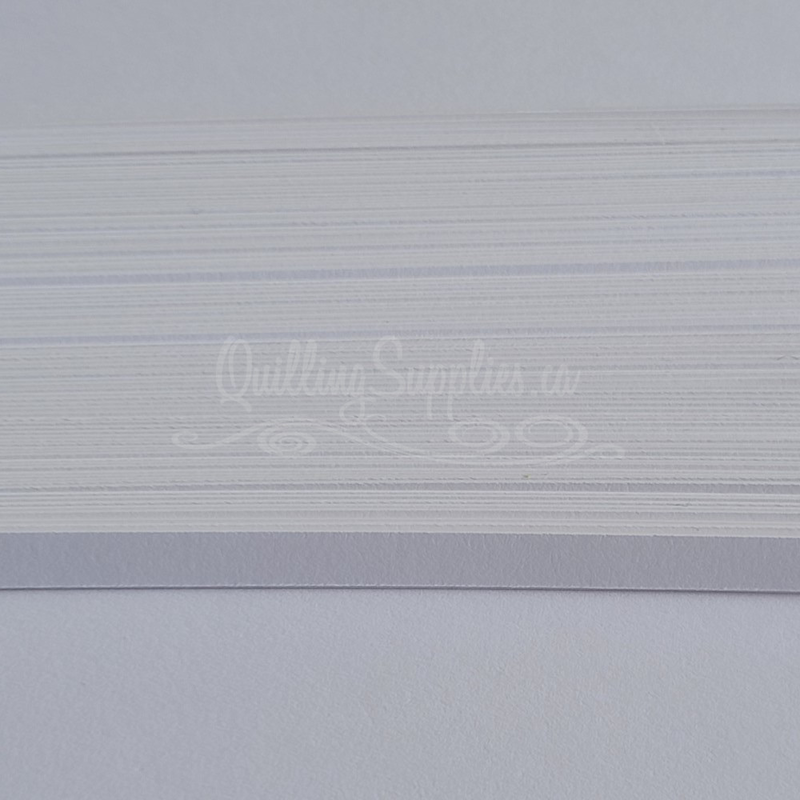 delightfully edgy bright white cardstock strips 5mm