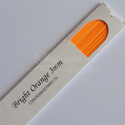 delightfully edgy bright orange cardstock strips 3mm