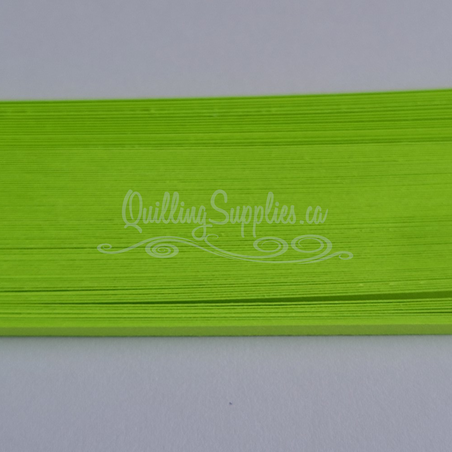 delightfully edgy bright green cardstock strips 3mm