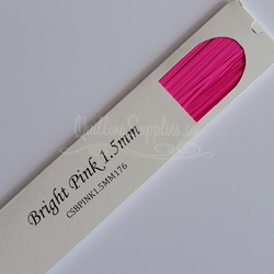 delightfully edgy 1.5mm bright pink quillography cardstock strips