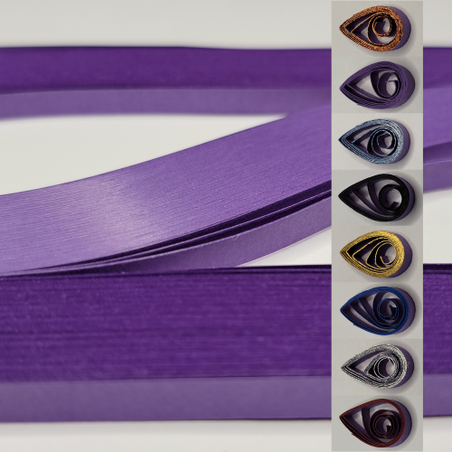 delightfully edgy purple quilling paper strips 5mm wide