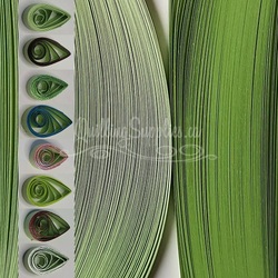 delightfully edgy artichoke green 3mm quilling paper