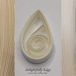 delightfully edgy white quilling paper