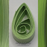 delightfully edgy artichoke green quilling paper