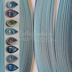 delightfully edgy baby blue quilling paper 3mm