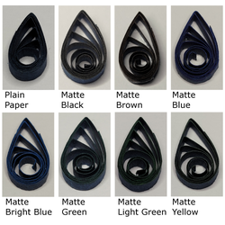 delightfully edgy midnight blue quilling paper matte teardrops 1