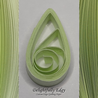 delightfully edgy tea green quilling paper